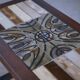Ceramic and fir coffee table, 1960s