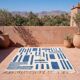Tapis en laine pure fait main traditionnelle artisanale taille 150 x 250 cm