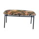 Calligaris bench in tropical patterned fabric