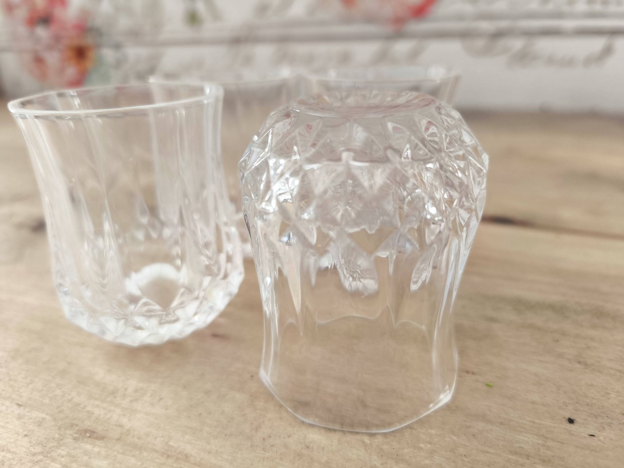 Lot de 4 verres à liqueur forme gobelet Cristal d'Arques modèle Longchamp