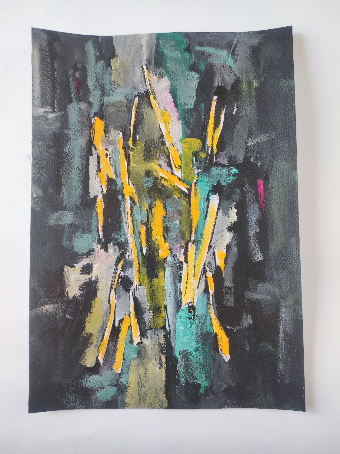 Acrylic abstract painting