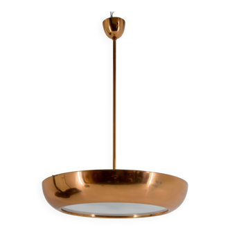 Bauhaus / Functionalist Copper Chandelier UFO, 1930s