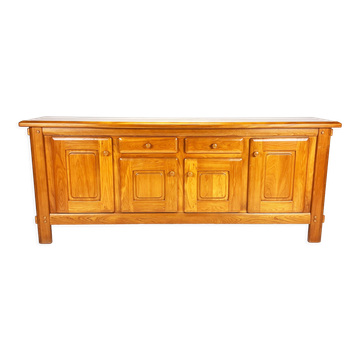 France Maison Raigan Style Elm Sideboard, 1970s