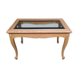 Table basse vitrée