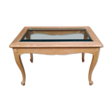 Table basse vitrée