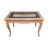 Glass coffee table