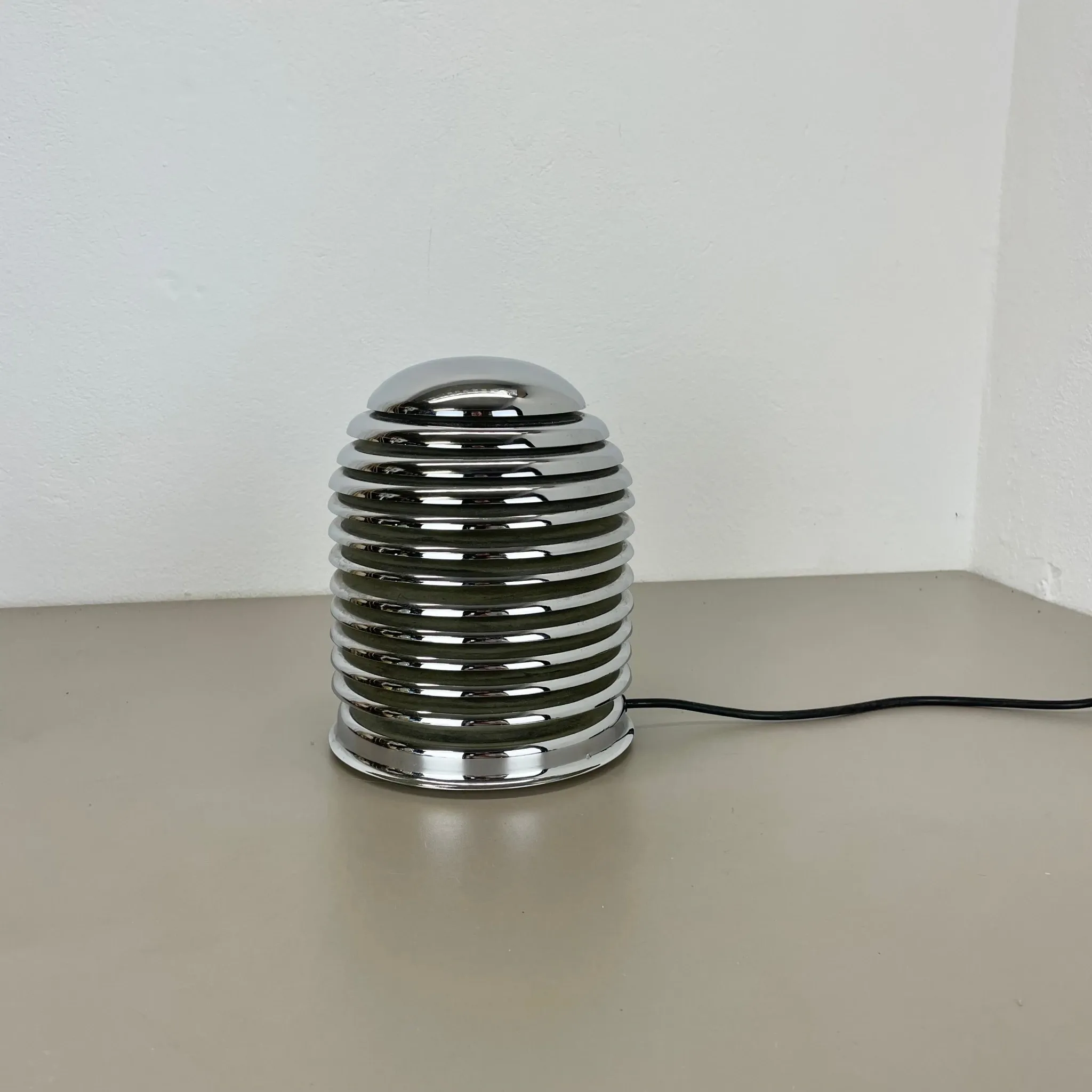 Vintage Table Lamp made of Chromed Metal by Kazuo Motozawa for Staff Leuchten, Germany, 1970s