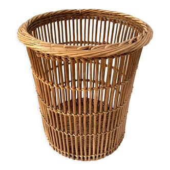 Rattan basket wicker from the 60s