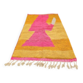 Tapis en laine pure fait main traditionnelle taille 100 x 200 cm
