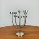Chandelier Habitat vintage en inox, 9 branches