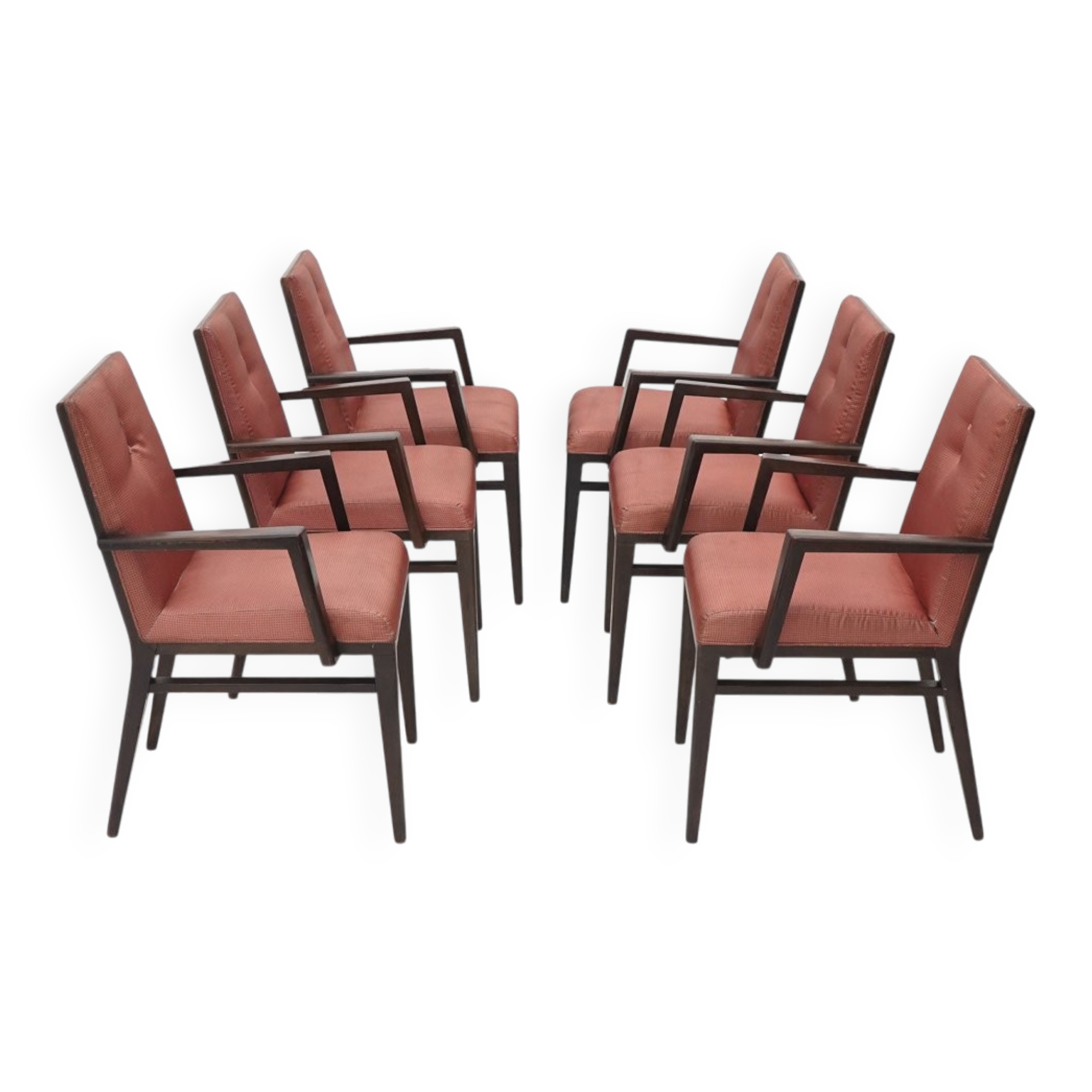 Vintage wooden chairs, 1970s, set of 6