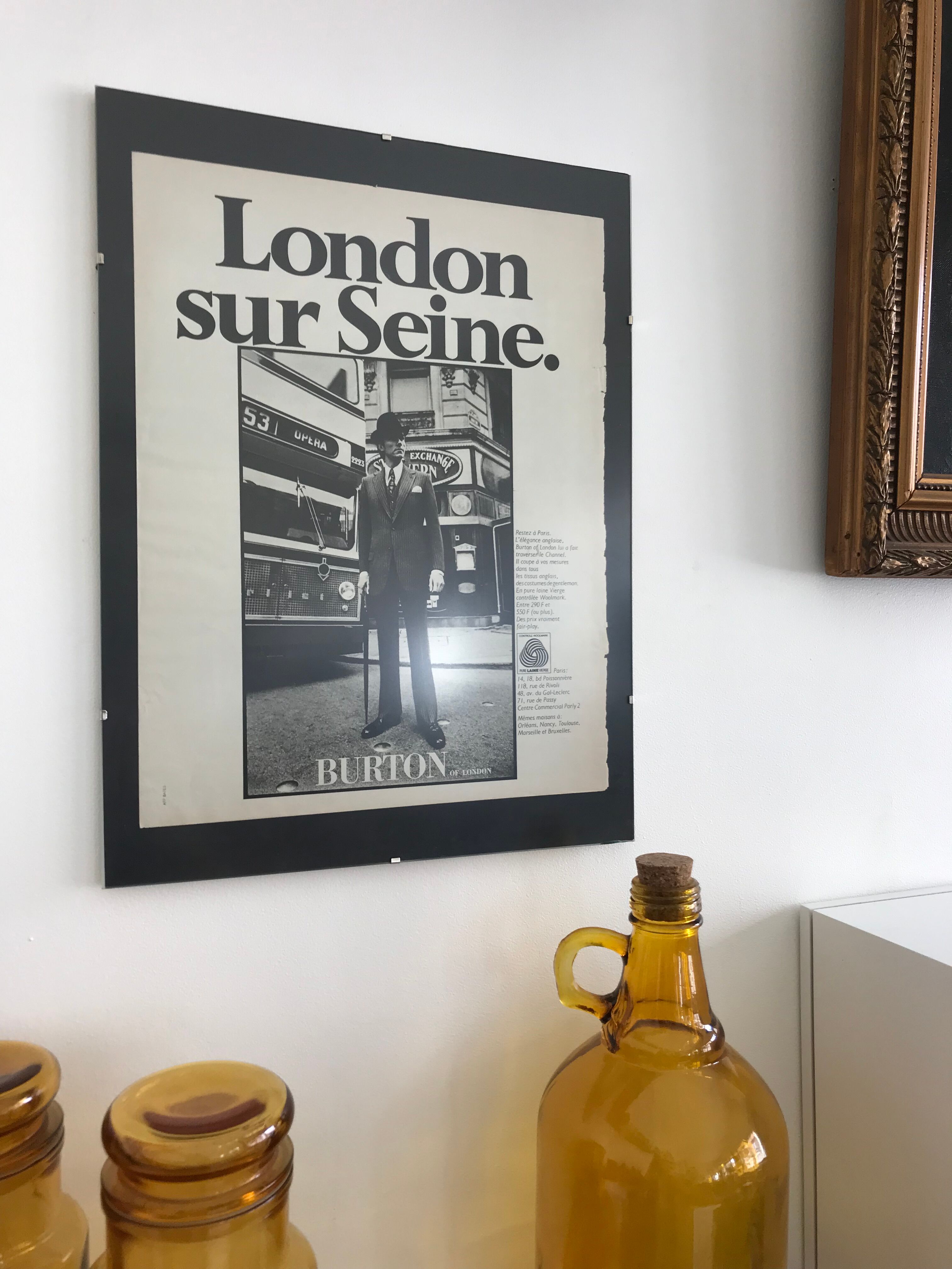 Advertising poster Burton years 50