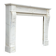 Louis XVI style fireplace in white Carrara marble circa 1880