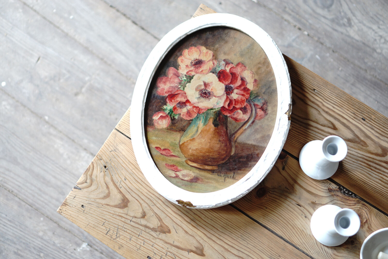 Pastel with anemones