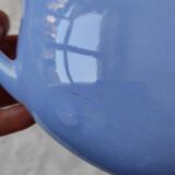 Blue ceramic liquor bottle