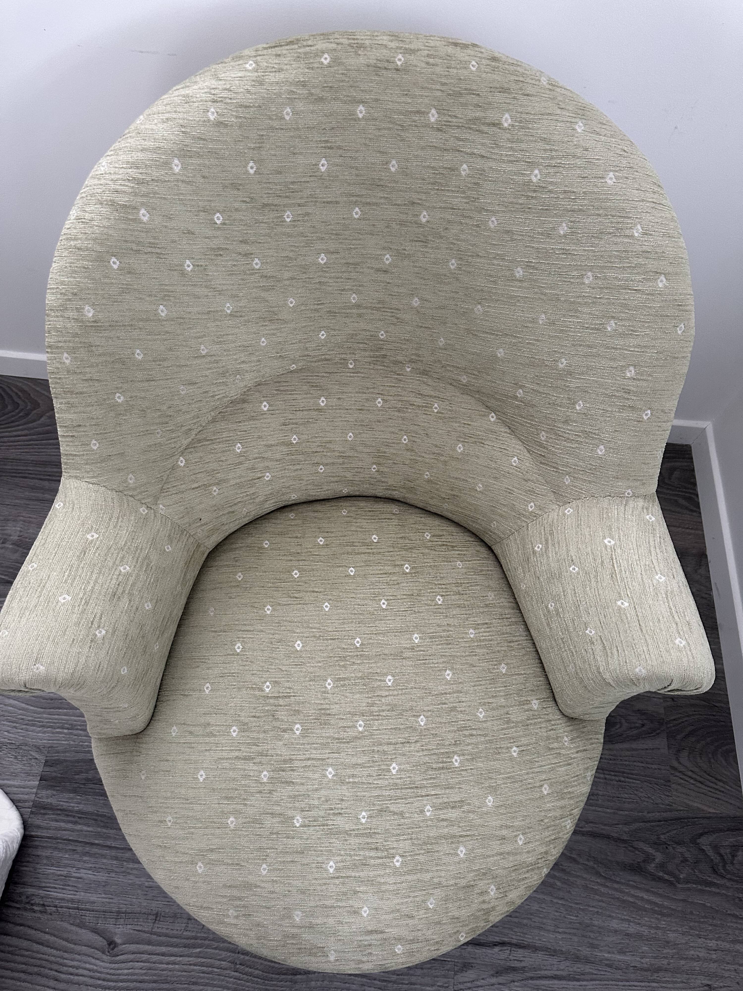 19th-century crapaud armchair