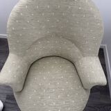 19th-century crapaud armchair