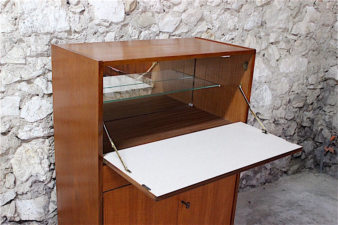 Scandinavian style vintage secretary in teak