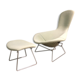 Bird chair and footstool by Harry Bertoia, Knoll
