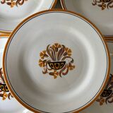Creil and Montereau earthenware plates