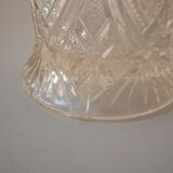 Glass vase, chiseled pattern