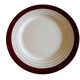 Flat plates opaque porcelain Digoin Sarreguemines model Pasteur