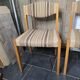 4 vintage self chairs from the 60s with wool seats