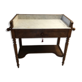 Table de toilette dessus marbre