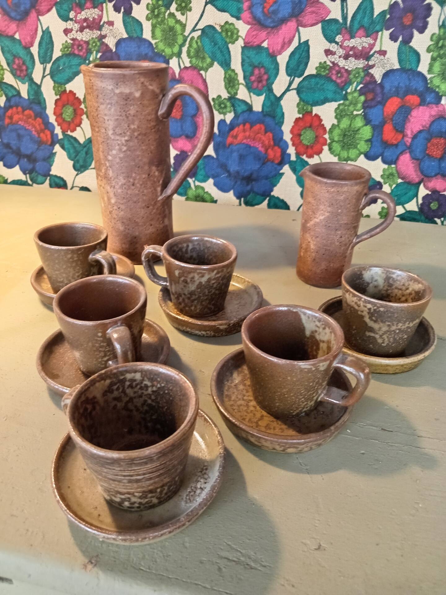 Coffee service in Vallauris stoneware