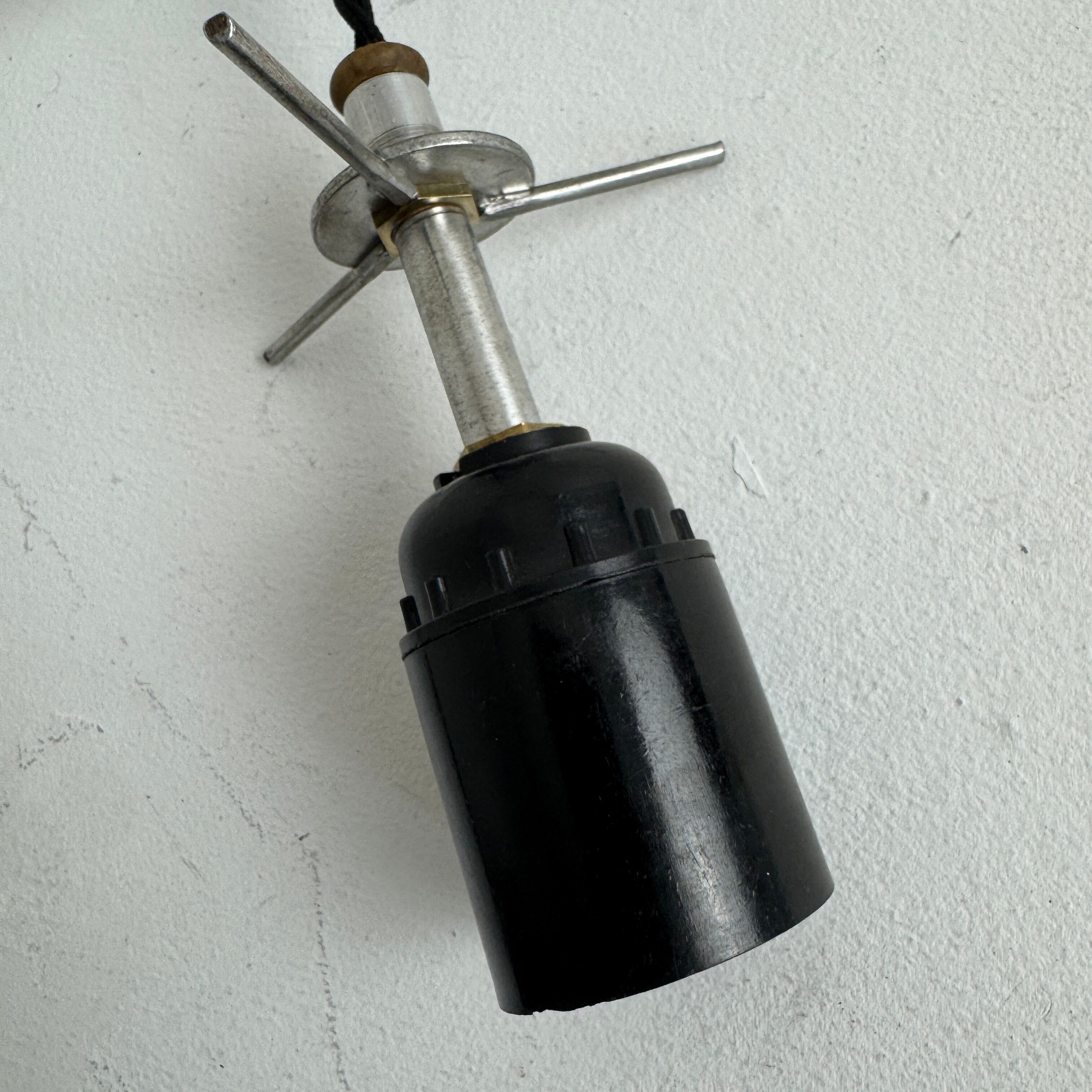 Vintage opaline suspension light from the 1970s