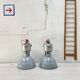 Pair of industrial lamps.
