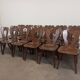 Set of 6 brutalist bistro chairs