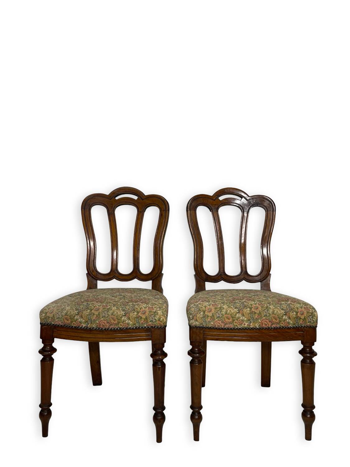 Ensemble de quatre chaises de style Umbertine