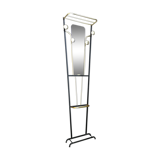 Mirrored and 4-patère coat rack