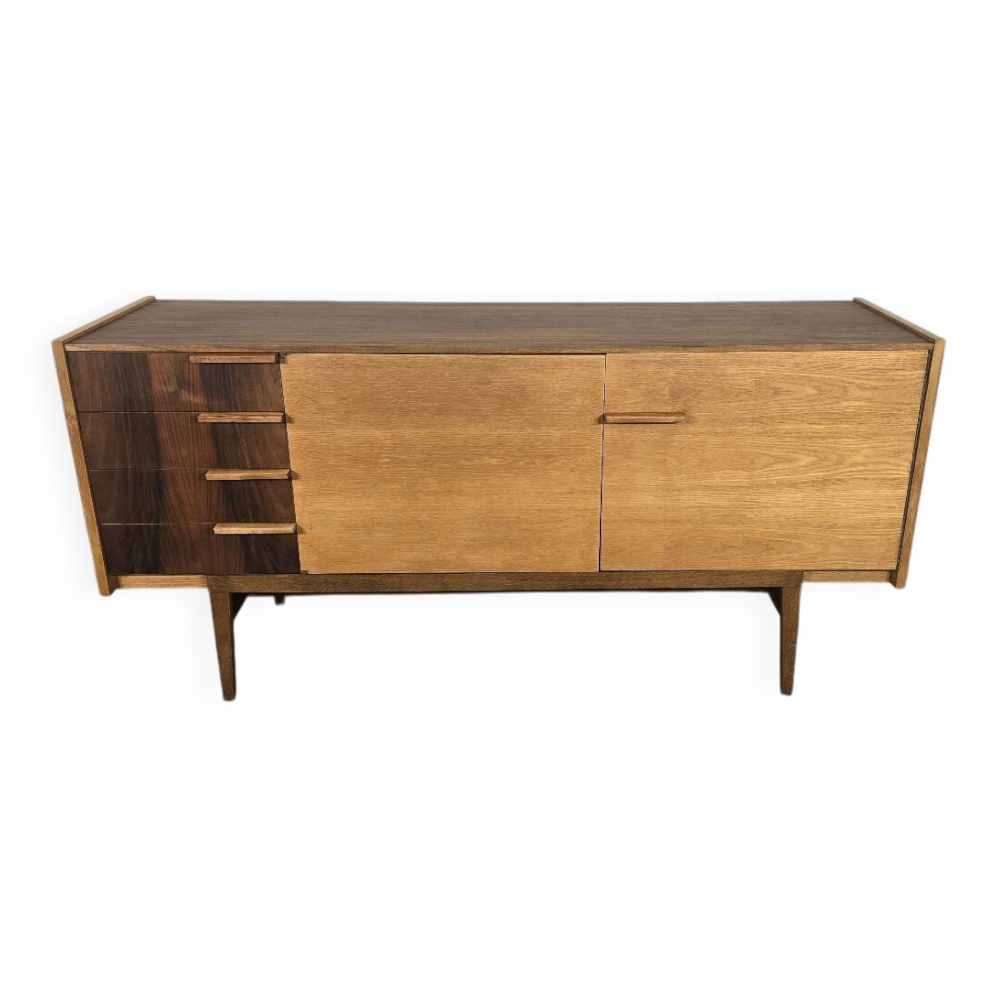 Vintage Wooden Sideboard by Frantisek Mezulanik, 1960