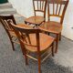 Set de 4 chaises bistrot rustiques