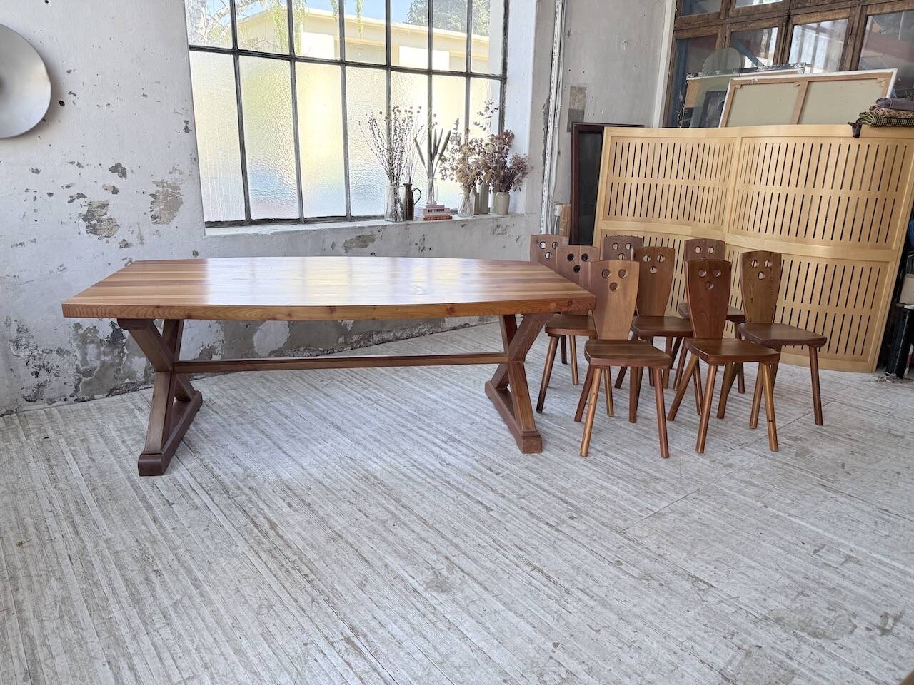 Mountain furniture set with table and 8 chairs Malmvall.