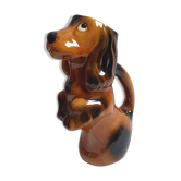 Ceramic pitcher dog dachshund