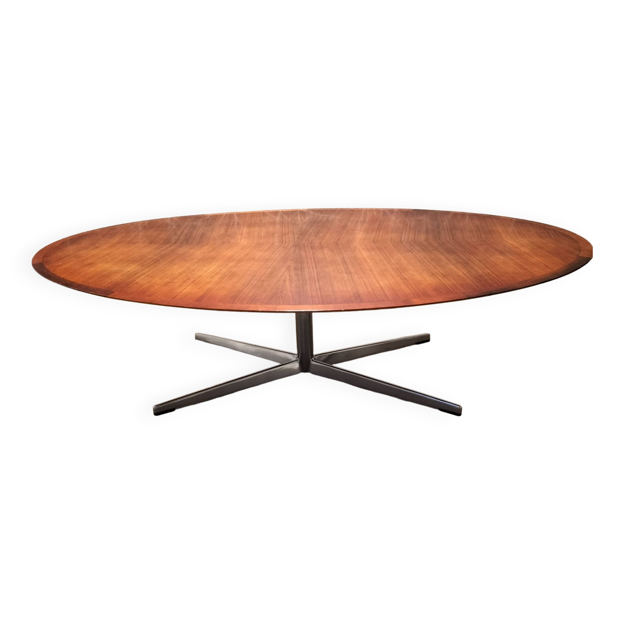 Coffee (or high) oval wooden table