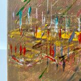 Golden vain - acrylic on canvas -handmade