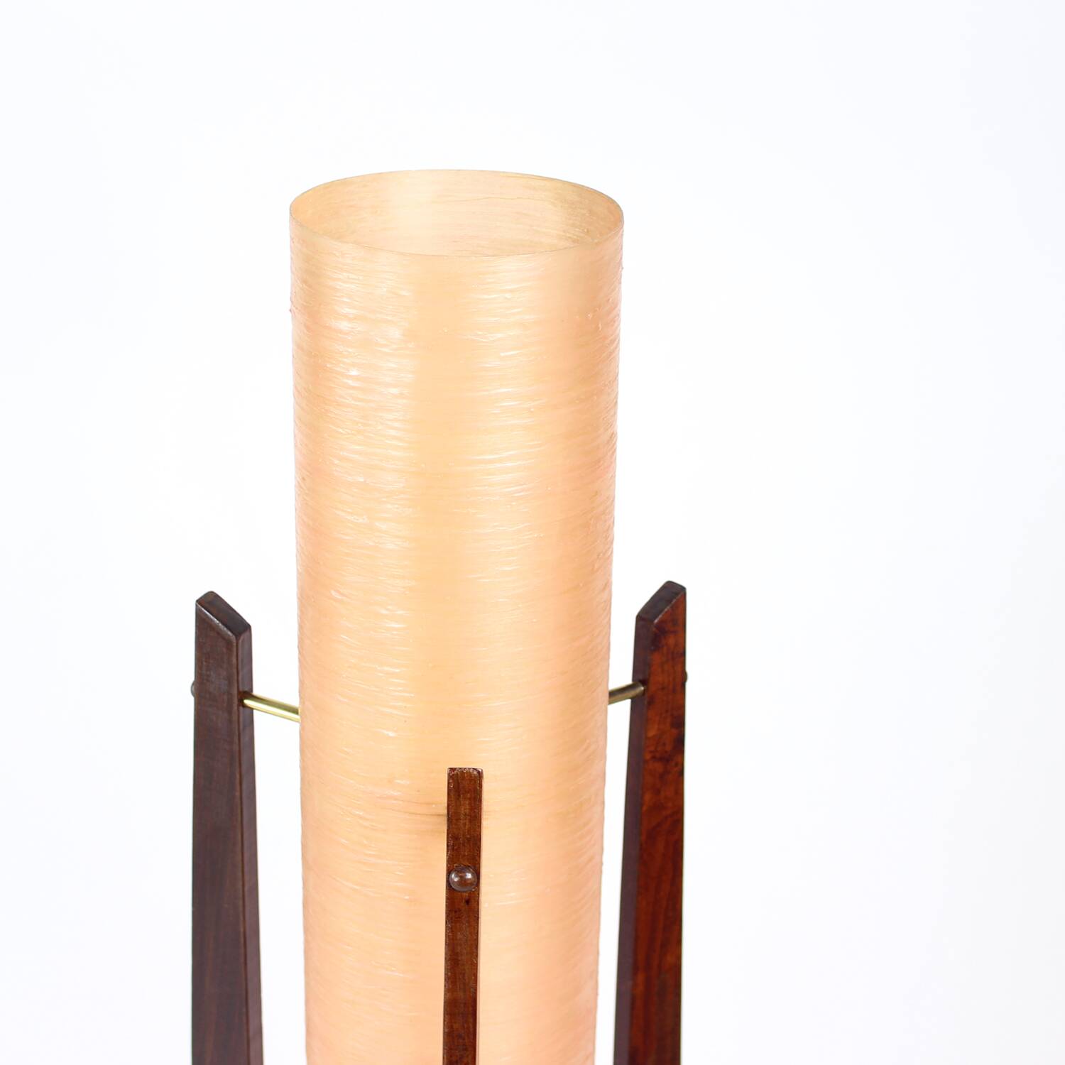 Lampe fusée sur pied de l'ère spatiale en fibre de verre rose, Tchécoslovaquie des années 1960