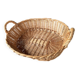 Handmade woven wicker basket