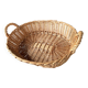 Handmade woven wicker basket