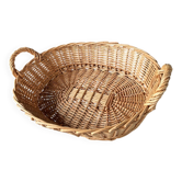 Panier en osier artisanal tressé