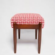 Mid Century GFM stool pair in Dedar Jacquard Tweed, E. Homa, Europe, 1960s