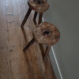 Pair of tripod stools