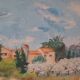 Oil on panel signed-landscape