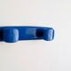 Vintage wall hook Syla model 6086 cobalt blue