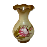 Small ceramic vase beige flower Rose