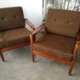Pair of Scandinavian armchairs